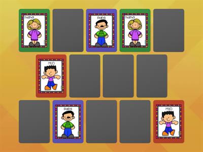 Memorama de la familia