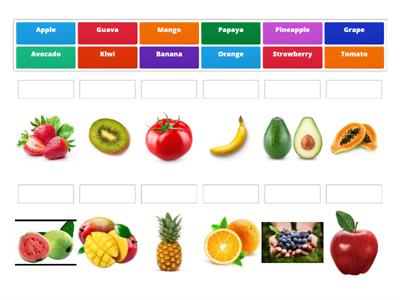 FRUITS (MATCH UP)