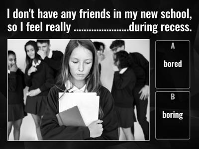 Quiz Sol PI (-ed/ -ing adjectives) cool pics