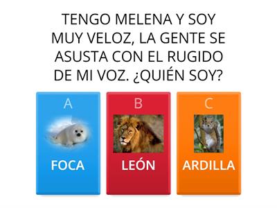 ADIVINANZAS DE ANIMALES SALA DE 5