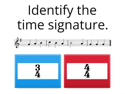 Time signatures 1:  3/4  4/4