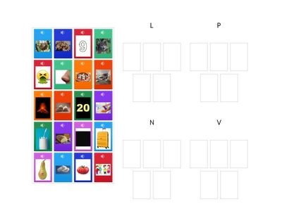 organizza per gruppo - esercizio con audio