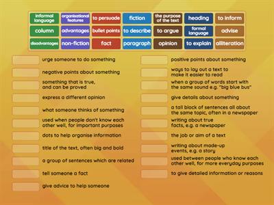 English FS Level 1 vocab