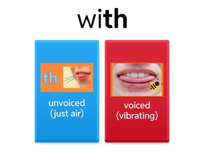 TH Voiced Unvoiced WordWork 