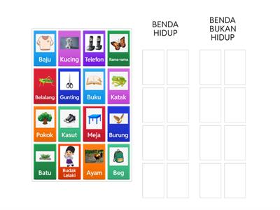 BENDA HIDUP DAN BUKAN HIDUP