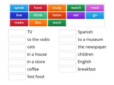 U3A Common verbs - A1