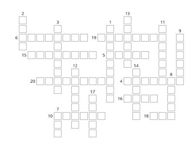 PROJECT 5 UNIT 1B: ADJECTIVES (character) CROSSWORD