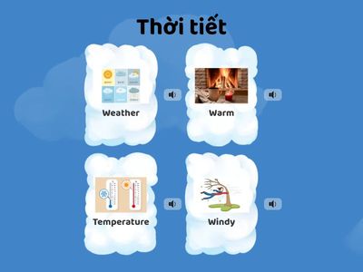 Quiz Từ vựng StartUp 1 UNIT 5 – Do I need an umbrella?