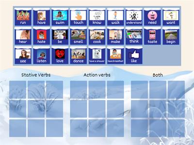 Stative-Action verbs-Both