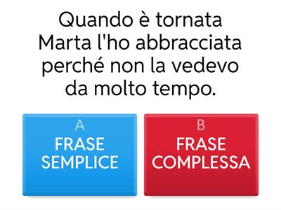Frase semplice o complessa?