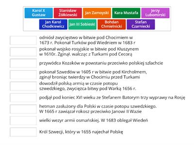 przywódcy walk w XVI/XVII wieku