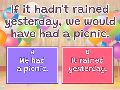 Third Conditional Comprehension