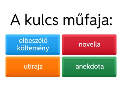 Kosztolányi Dezső: A kulcs