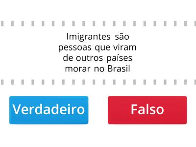 Verdadeiro ou Falso História