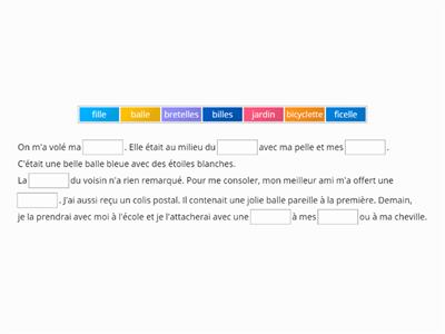 Texte à Trous 