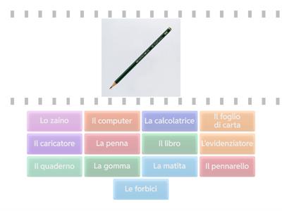 I materiali scolastici