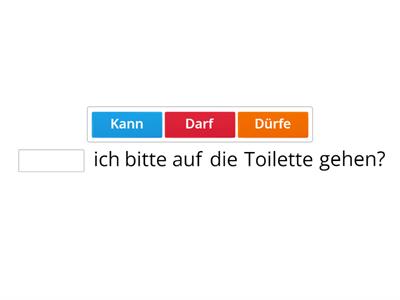 Modalverb / dürfen trainieren 