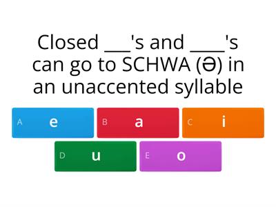 4.10  Schwa Mini Quiz