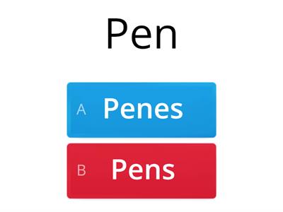 Plural nouns