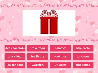 Les mots de Saint-Valentin