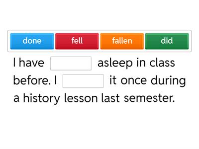 Present Perfect vs. Past Simple