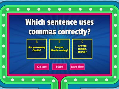 Commas and quotation marks