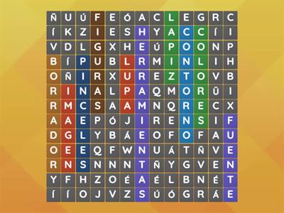 sopa de letras, paint