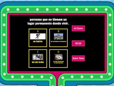  Los "sin techo" Gameshow quiz