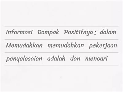 Dampak Sosial Informatika