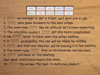 Revision (Speakout C1-C2)