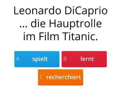  Sicher aktuell B2, Lektion 3, Filme & Verben