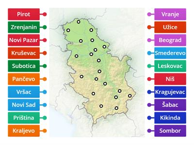 Srbija - Városok 2o23