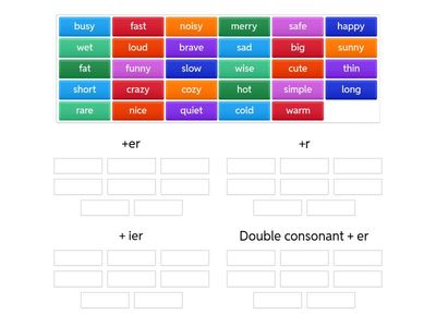 Comparative adjectives