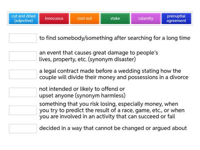 VOCABULARY UNIT 10 C1.5