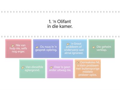 Idiome / Uitdrukkings