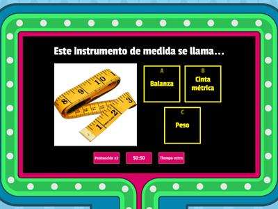 3º PRIMARIA: Instrumentos de medida.