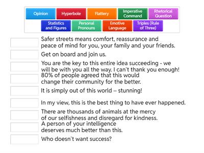 Persuasive Techniques with Examples