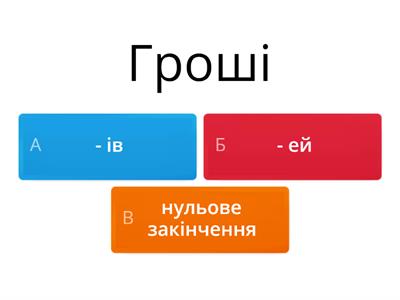 Відмінювання іменників, що мають форму множини