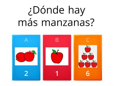 ¿Dónde hay más? ¿Dónde hay menos?