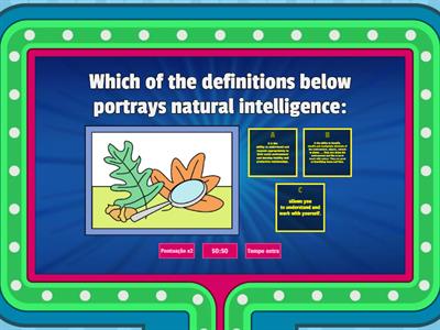 Questions Multiple intelligences