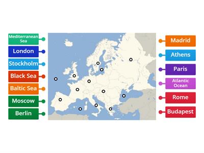 3RD - Europe Map Capital City