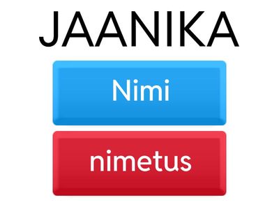 Nimi või nimetus?