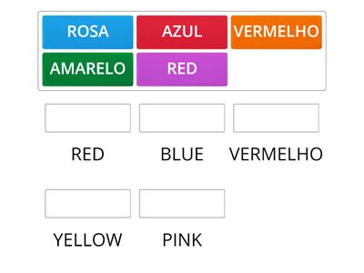 CORES EM INGLÊS