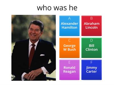 Ronald Reagan  presidents quiz