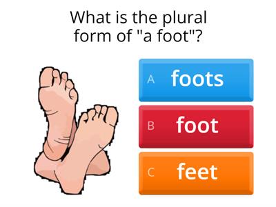 Irregular Plural 3rd grade