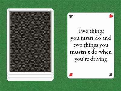 Modal verbs: must, have to, can