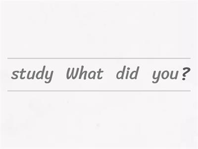 questions with did 1