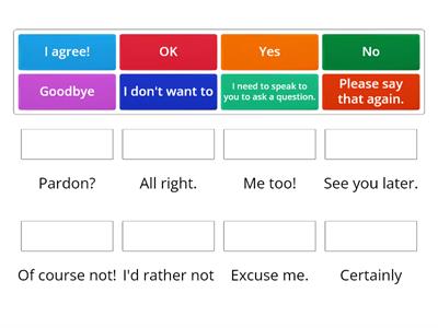 KET Reading 3A Synonyms Exercise