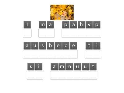  To be +(A1 level).Anagram.