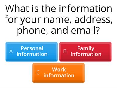  Job Applications vocab. review for VESOL 2